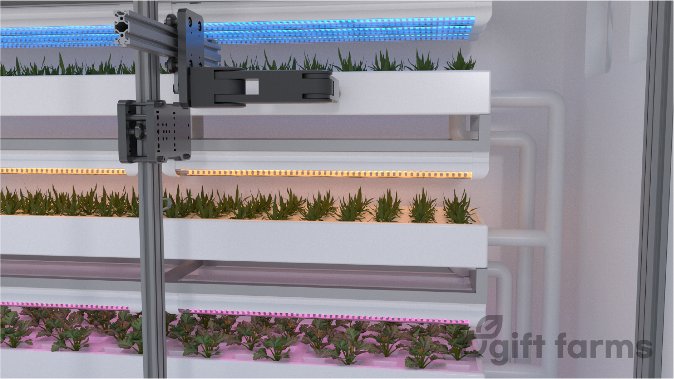 3-crop vertical cultivation module